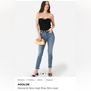 Agolde Women's Blue Skinny Jeans